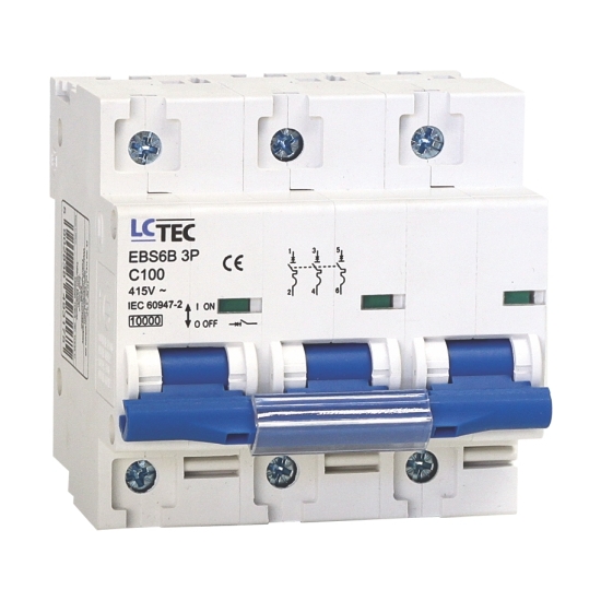 WYŁĄCZNIK NADPRĄDOWY EBS6B 10KA  - 3P 100A C
