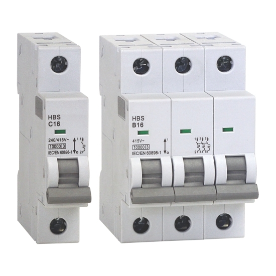 WYŁĄCZNIK NADPRĄDOWY HBS 10kA - 3P 16A C