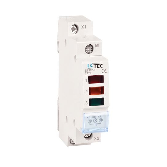 LAMPKI SYGNALIZACYJNE EBS9D-3F 4P 63A  3x230 AC